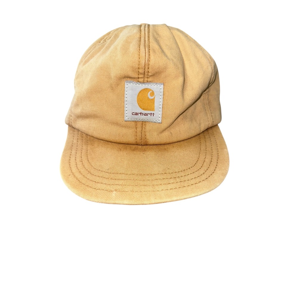 Carhartt Duck Canvas Insulated‎ Cap Made in USA Mens Beige Brown Medium